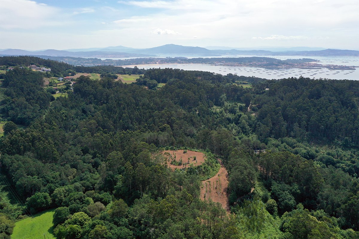 Vista aérea da Croa de Posmarcos